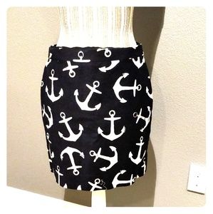 J Crew anchor skirt